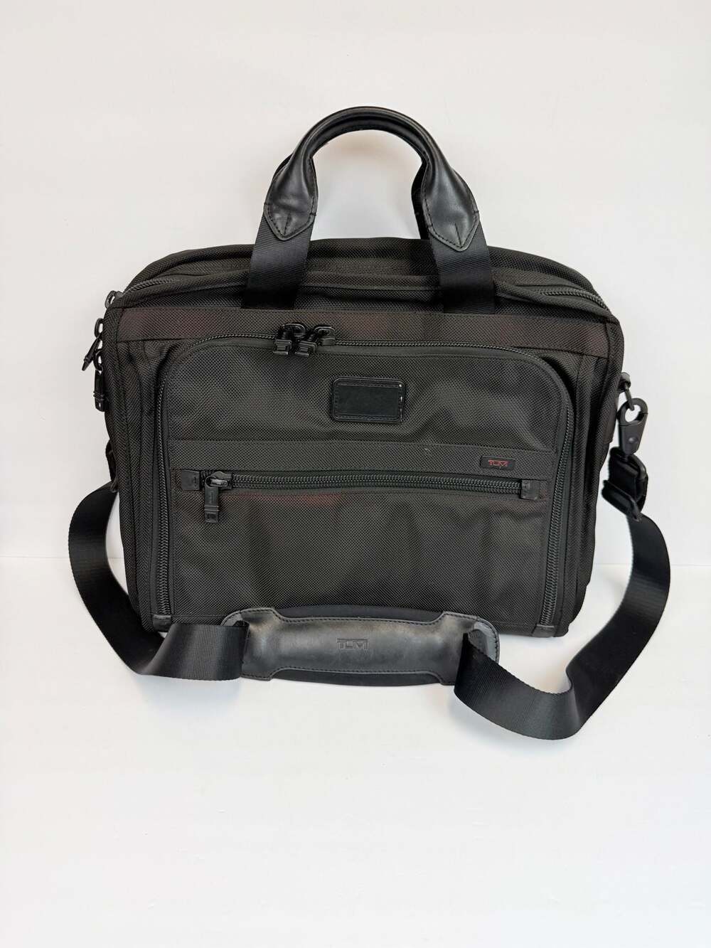 Tumi Alpha T-Pass Business Laptop Briefcase Black